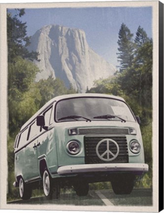 Framed Vans Across America: Peace Print