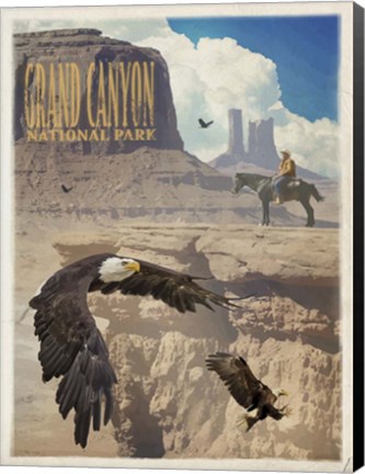 Framed Eagle Rise Grand Canyon Print