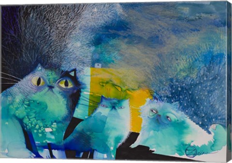 Framed Persian Cats Print