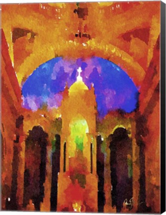 Framed Cathedral Interior Print