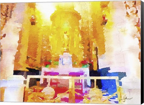Framed Church Interior Print