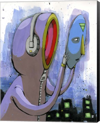 Framed Can't Face The City Print