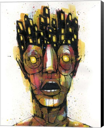 Framed City Never Left Him Print