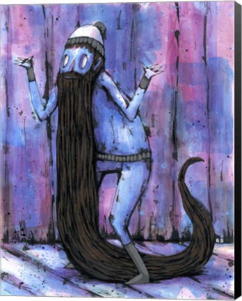 Framed His Beard Became A Tail Print