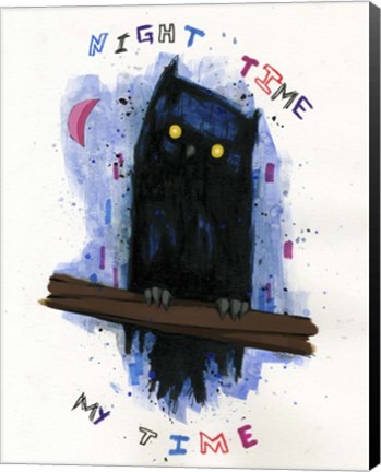 Framed Night Time My Time Print