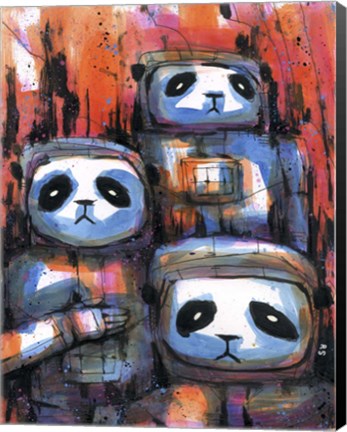 Framed Panda Explorers Print