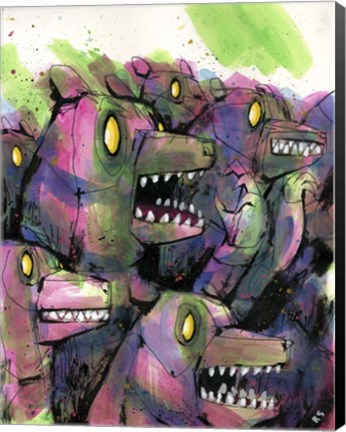 Framed Tough Crowd Print