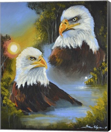 Framed Mystic Eagles Print