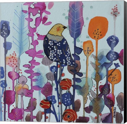 Framed Juste Ici Print