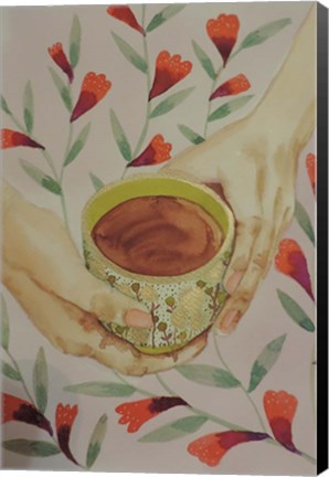 Framed L&#39;heure Du The Print