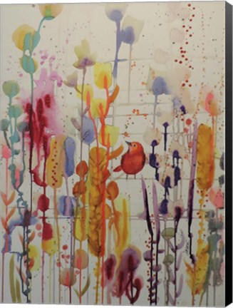 Framed La Vie Comme Une Fete Print