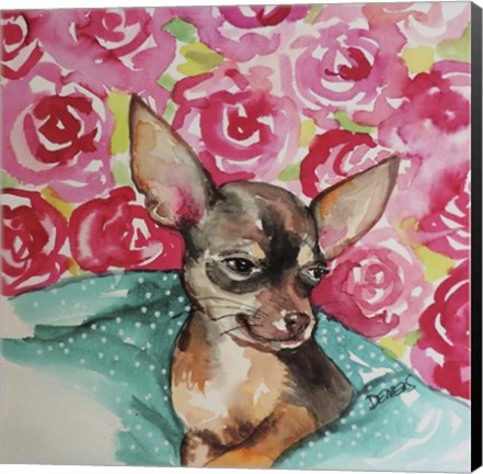 Framed Lola Chihuahua Print