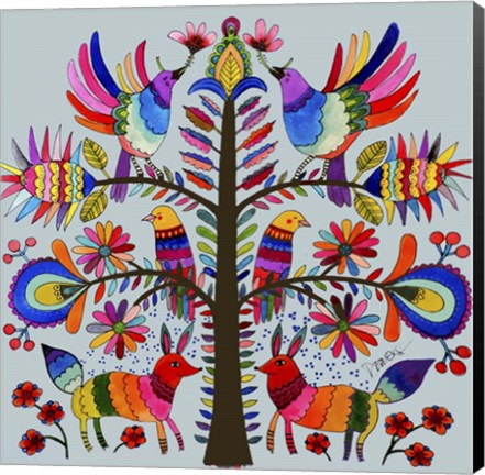 Framed Otomi Colors Print