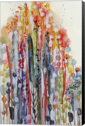 Framed Petit Jardin 1 Print