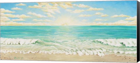 Framed Sunrise Wave 1 Print