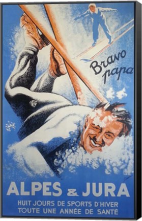 Framed Swiss Alps and Jura Print