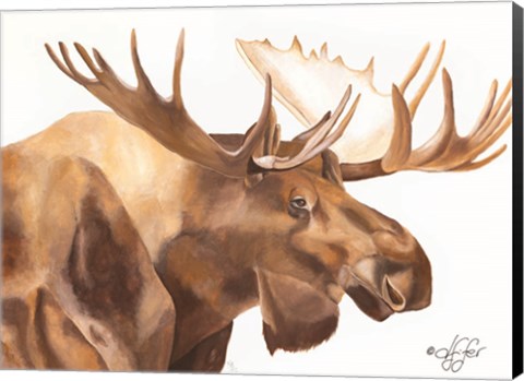 Framed Moose Be Single Print