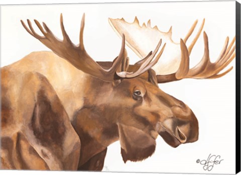 Framed Moose Be Single Print