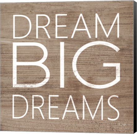 Framed Dream Big Dreams Print