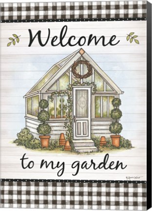 Framed Welcome to My Garden Print