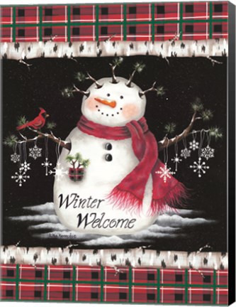 Framed Winter Welcome Print