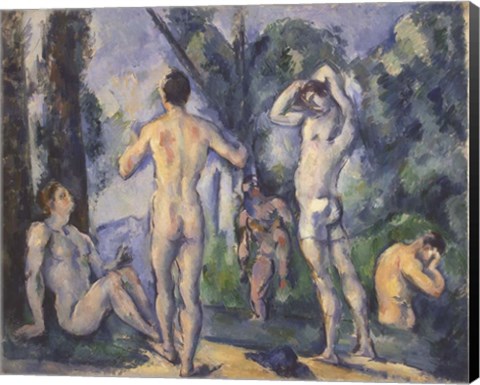 Framed Bathers, 1890 Print