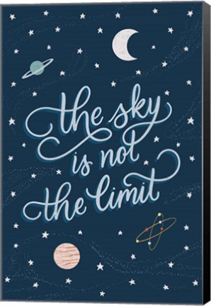 Framed Sky is not the limit Print