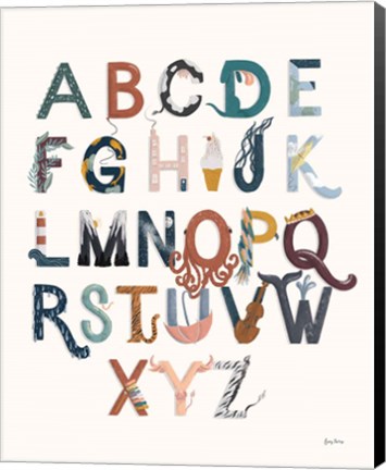 Framed Alphabet A to Z Print