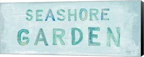 Framed Seashore Garden Sign Print