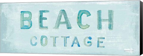 Framed Beach Cottage Sign Print