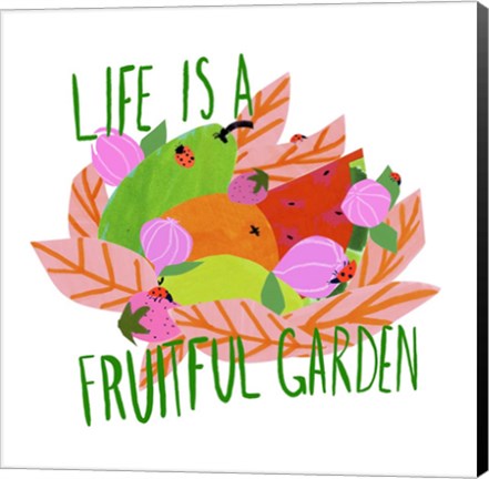 Framed Fruitful Garden I Print