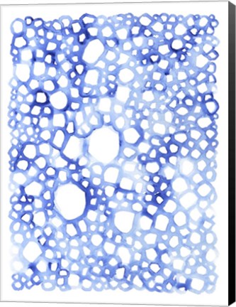 Framed Indigo Plexus I Print