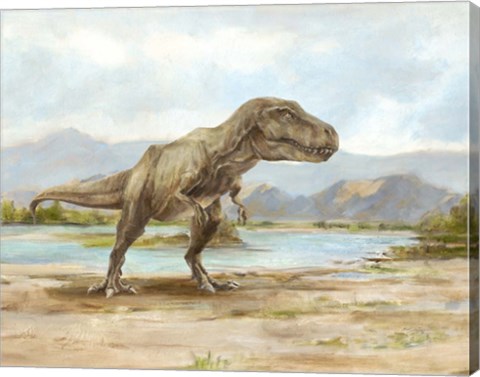Framed Dinosaur Illustration III Print