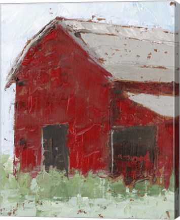 Framed Big Red Barn II Print