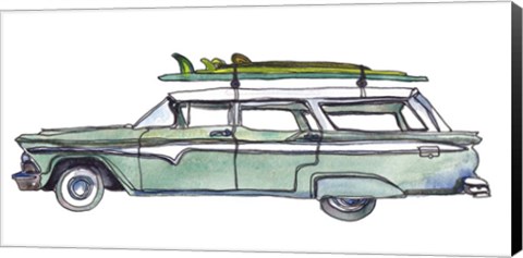 Framed Surf Car XI Print