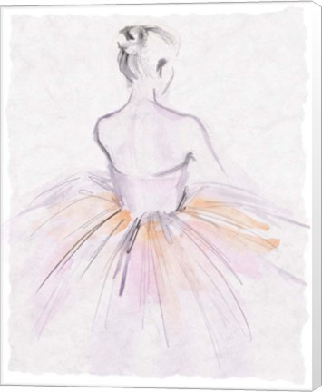 Framed Watercolor Ballerina II Print