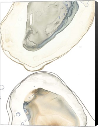 Framed Ocean Oysters II Print