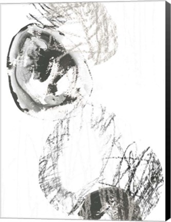 Framed Scribble Stones II Print