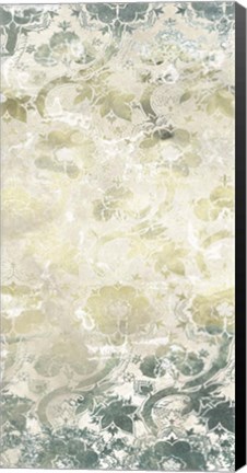 Framed Emerald Textile II Print