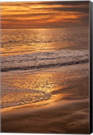 Framed Clouds And Ocean Shore, Cape May NJ Print