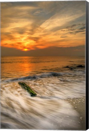 Framed Scenic Cape May Beach 1, Cape May NJ Print