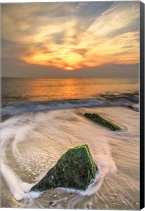 Framed Scenic Cape May Beach 4, Cape May NJ Print