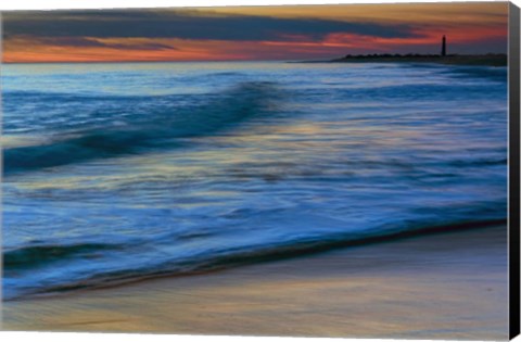 Framed Seashore Landscape 3, Cape May National Seashore, NJ Print