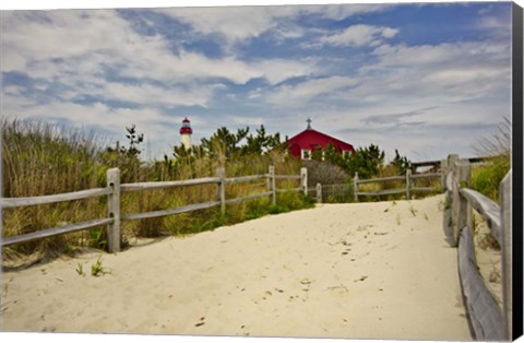 Framed Beach Path, Cape May NJ Print