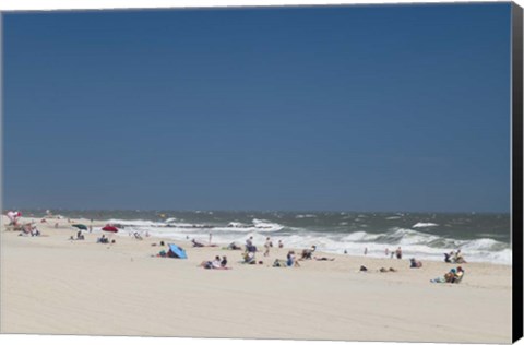 Framed Cape May Beach, NJ Print