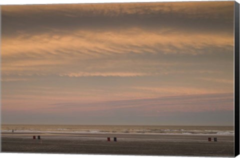 Framed Wildwood Beach Sunset, NJ Print