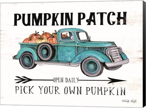 Framed Pumpkin Patch Open Daily Print