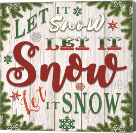 Framed Let It Snow Print