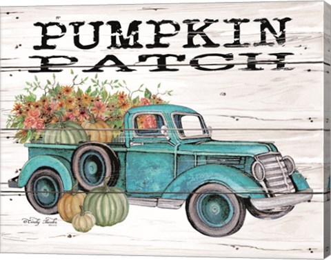 Framed Pumpkin Patch Truck Print