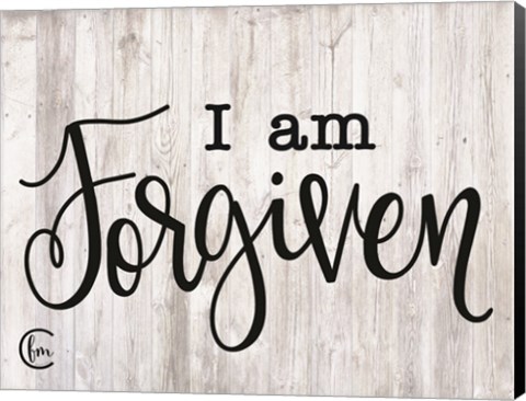 Framed I am Forgiven Print